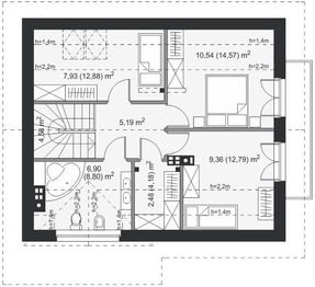 Poddasze projektu - Bellino II Termo