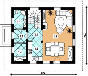 Parter projektu - L-44 Dom tradycyjny