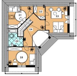 Poddasze projektu - L-81 Dom tradycyjny