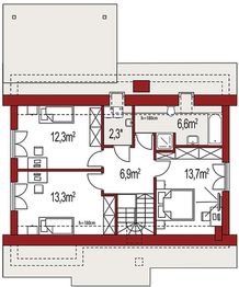 Poddasze projektu - Werbi 2A
