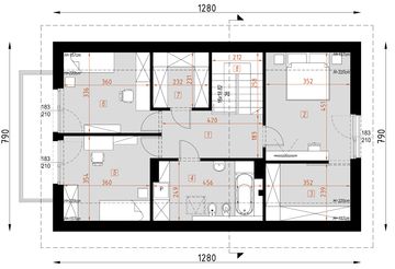 Poddasze projektu - D208B