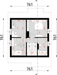 Poddasze projektu - D21 - Piotruś wersja drewniana