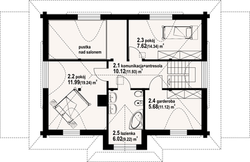 Poddasze projektu - Chmielniki małe dw 11