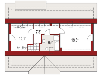 Poddasze projektu - Gienia 2A