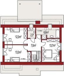 Poddasze projektu - Werbi B