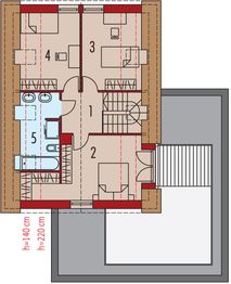 Poddasze projektu - E13 G1 economic