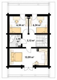 Poddasze projektu - Konwalia 2 bal