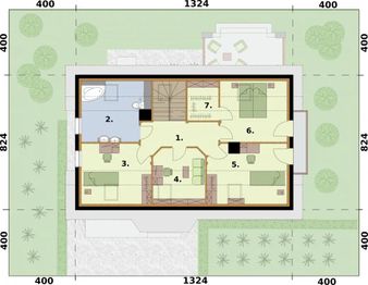 Poddasze projektu - Lamia szkielet drewniany