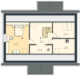 Poddasze projektu - Haga LMB47