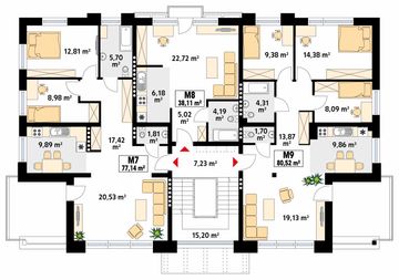 Piętro 2 projektu - Lazur 2