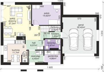 Parter projektu - Dom przy Cyprysowej 32