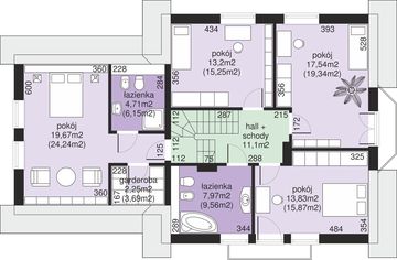 Poddasze projektu - Dom przy Przyjaznej 11