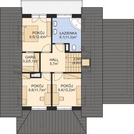 Poddasze projektu - APS 124 + G
