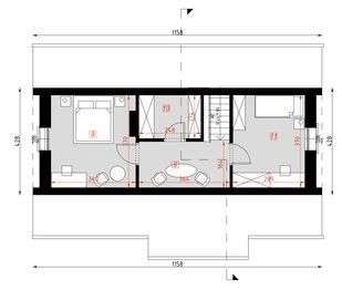 Poddasze projektu - D155 - Danusia