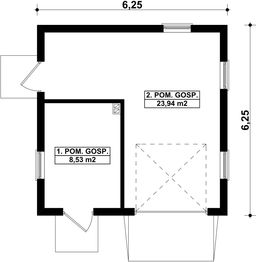 Parter projektu - G176 - Budynek garażowo - gospodarczy