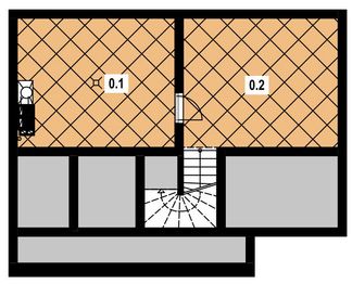 Piwnica projektu - A-131 Dom borsucza z bali