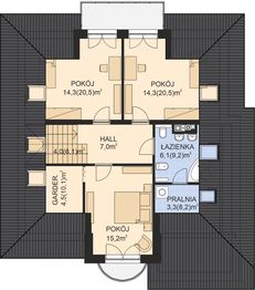 Poddasze projektu - APS 164