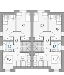 Poddasze projektu - Emilia - bliźniak pl+p