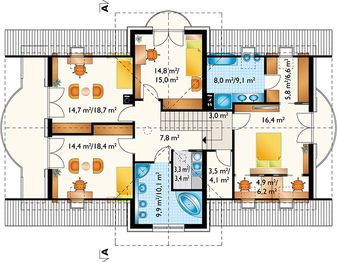 Poddasze projektu - Modesta (1474)