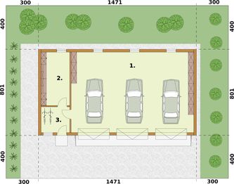Parter projektu - G38 szkielet drewniany budynek gospodarczy