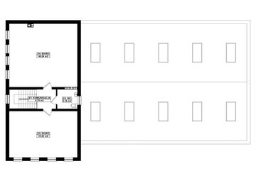 Piętro 1 projektu - G236 - Budynek magazynowo - biurowy