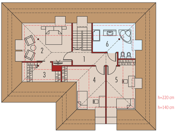 Poddasze projektu - Olaf G2 energo plus