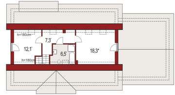 Poddasze projektu - Gienia 2C