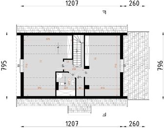 Poddasze projektu - D75 - Magdalena