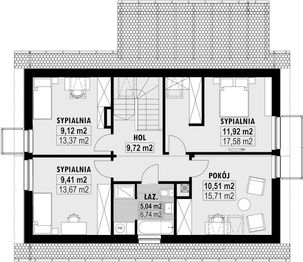Poddasze projektu - E-159