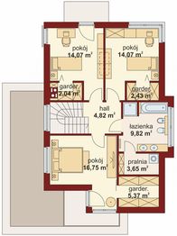 Piętro 1 projektu - Klara PS