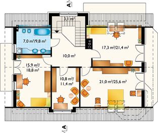 Poddasze projektu - Kaprys Polo (1484)