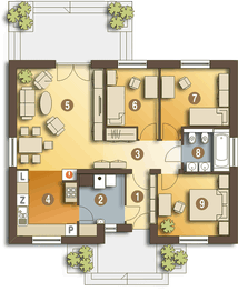 Parter projektu - Ares trend bez garażu [B]