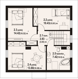 Poddasze projektu - Stopnica dws