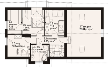 Poddasze projektu - Dukla 19 gg