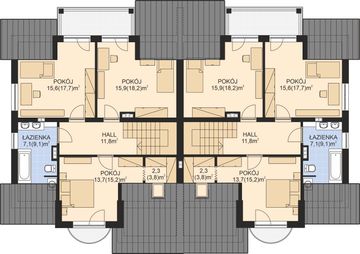 Poddasze projektu - APS 107 dwulokalowy