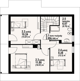 Poddasze projektu - Świdnica mała dws