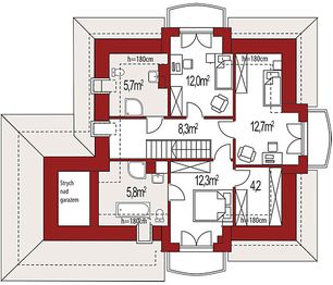 Poddasze projektu - Aramis B