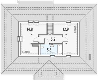 Poddasze projektu - Sielanka 2b0g-p