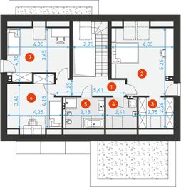 Poddasze projektu - Atrakcyjny 1