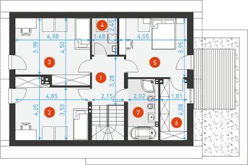 Poddasze projektu - Prosty 2A