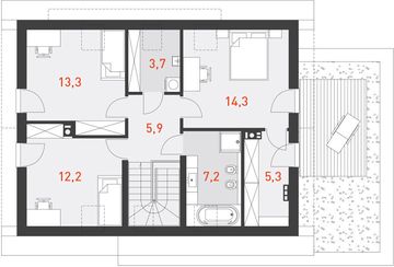 Poddasze projektu - Wygodny 1