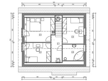 Poddasze projektu - Domek Nieduży MINI (010 ES MINI)
