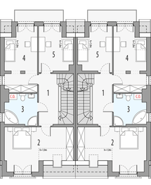 Piętro 1 projektu - Hubert 2 - bliźniak LLL