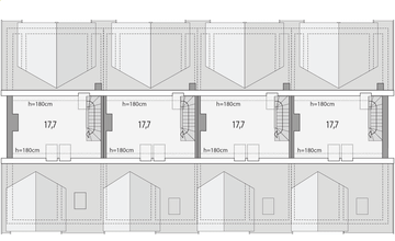 Poddasze projektu - Hubert 2 - szereg l+s+s+p