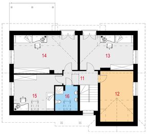 Poddasze projektu - Vilis I G1