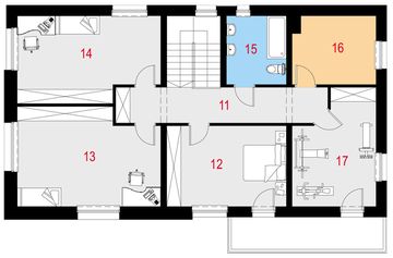 Piętro 1 projektu - Quadratus I G1