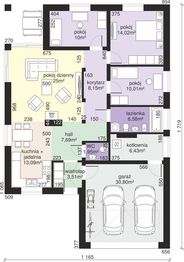 Parter projektu - Dom przy Pastelowej 7