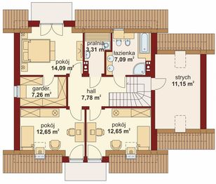 Poddasze projektu - Lutecja PS