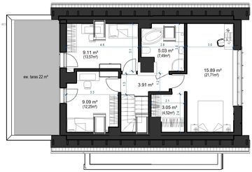 Poddasze projektu - Domidea 60 G