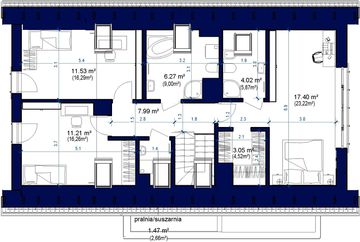 Poddasze projektu - Domidea 60 dG